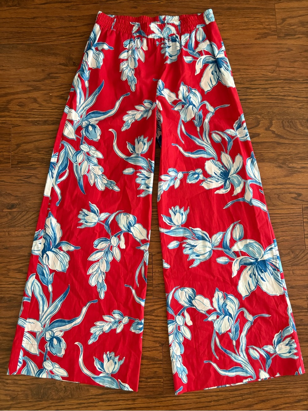NWOT Karen Kane Ref Floral Wide-Leg Pants